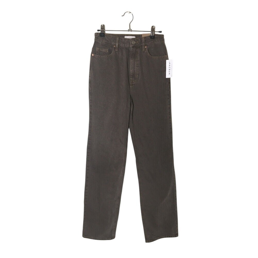 Pac Sun Jeans Women's Size 25 Brown Cotton Blend Relaxed Leg Boyfriend